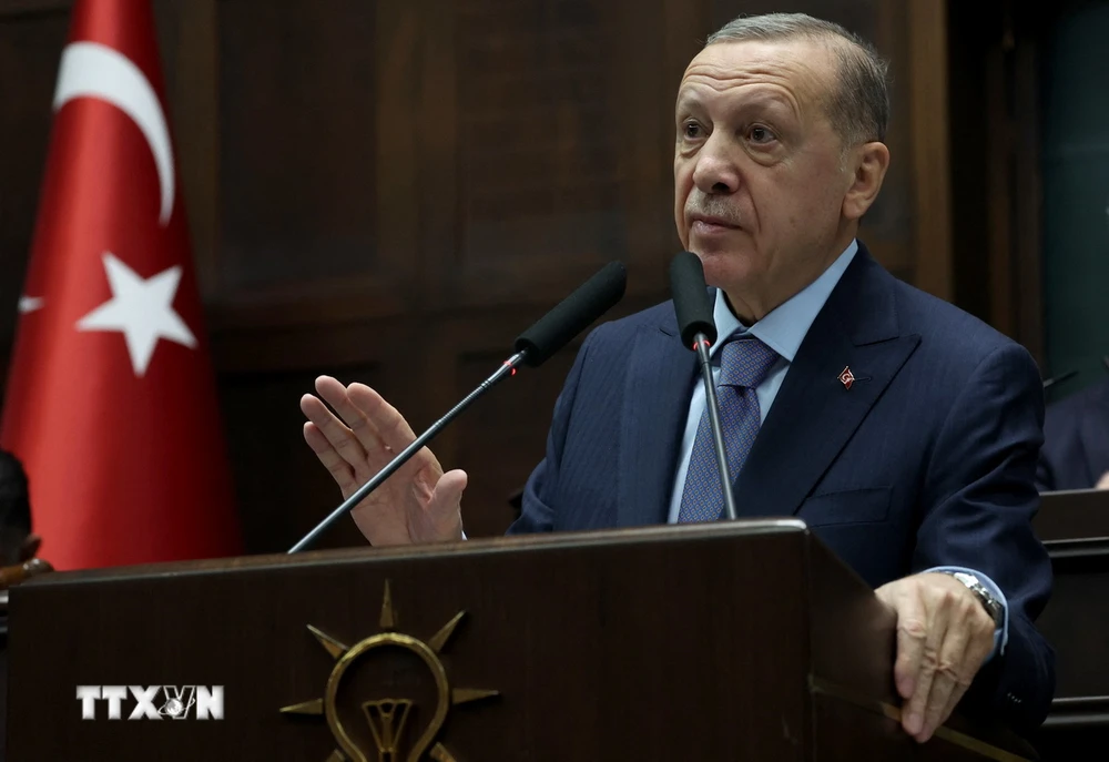 Tổng thống Thổ Nhĩ Kỳ Tayyip Erdogan. (Ảnh: AFP/TTXVN)