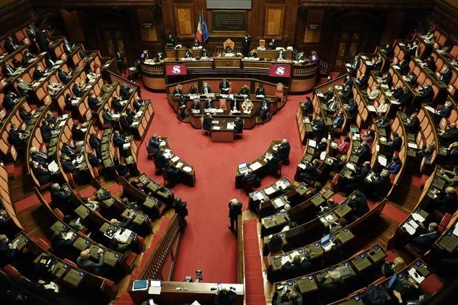 Một phiên họp của Quốc hội Italy. (Ảnh: AFP/TTXVN)