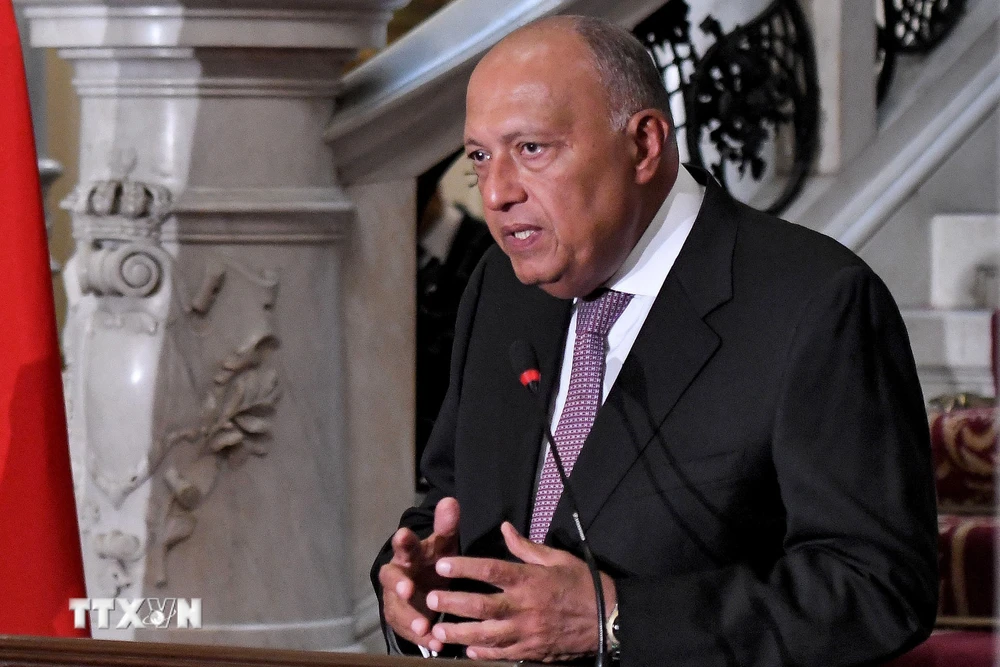 Ngoại trưởng Ai Cập Sameh Shoukry. (Ảnh: AFP/TTXVN)