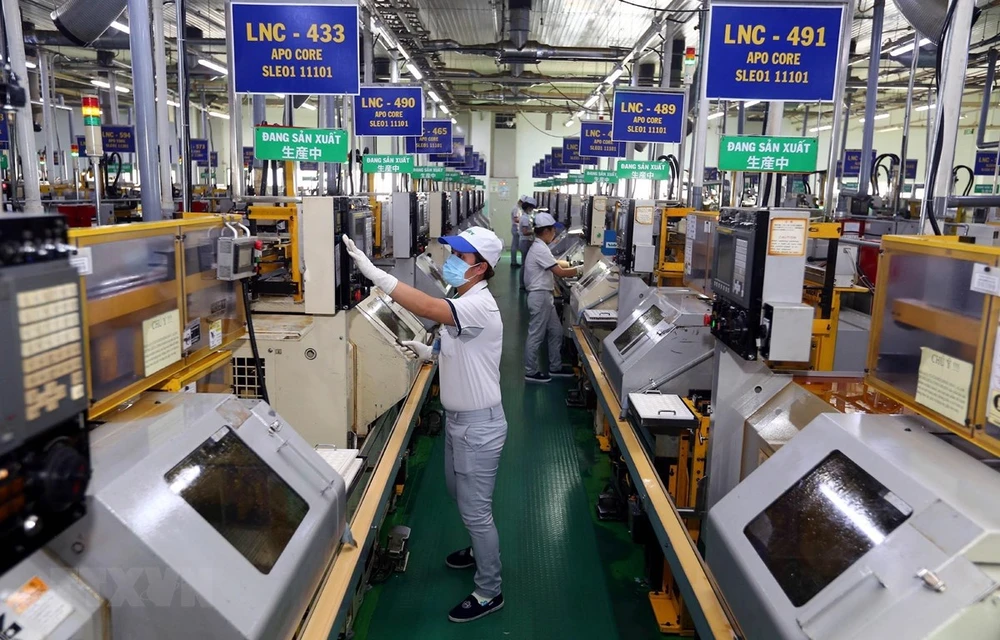 Doanh nghiệp Nhật Bản đầu tư sản xuất vào Khu chế xuất Tân Thuận, Thành phố Hồ Chí Minh. (Ảnh: Danh Lam/TTXVN)