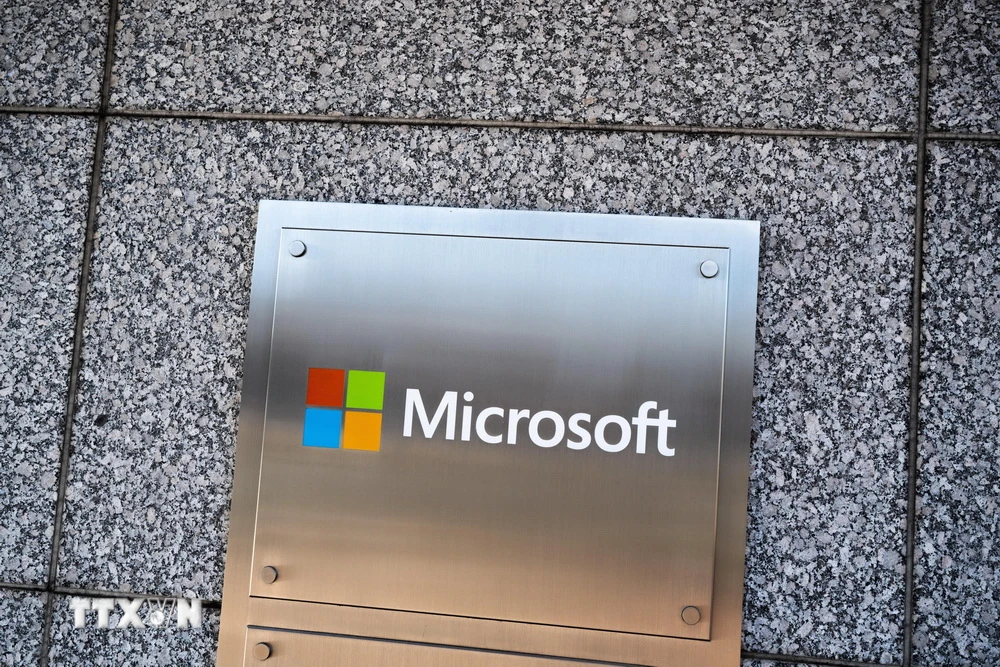 Văn phòng của Microsoft ở Chevy Chase, Maryland, Mỹ. (Ảnh: AFP/TTXVN)