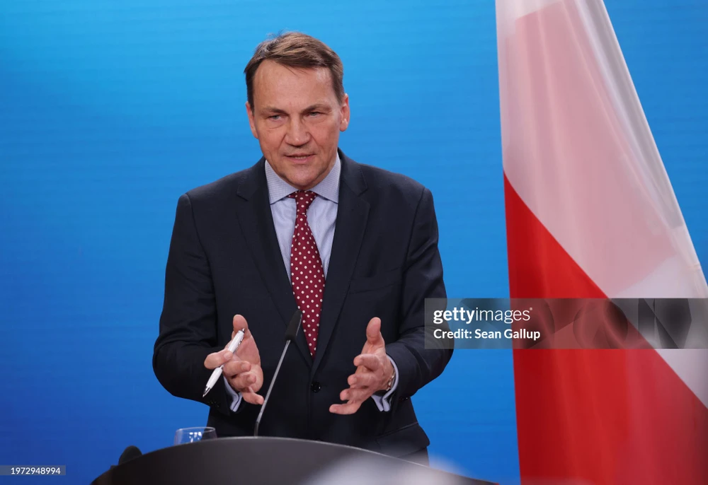 Ngoại trưởng Ba Lan Radoslaw Sikorski. (Nguồn: Getty Images)