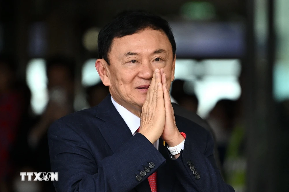 Cựu Thủ tướng Thái Lan Thaksin Shinawatra. (Ảnh: AFP/TTXVN)