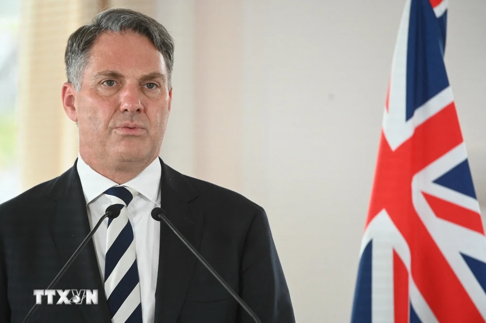 Bộ trưởng Quốc phòng Australia Richard Marles. (Ảnh: AFP/TTXVN)