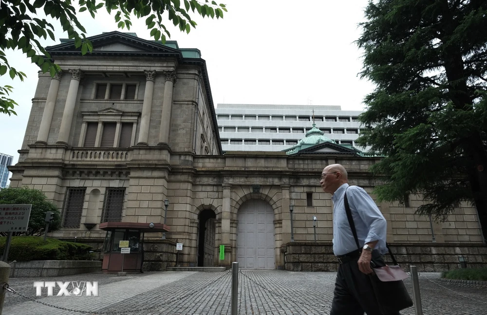 Trụ sở Ngân hàng Trung ương Nhật Bản (BOJ) tại thủ đô Tokyo. (Ảnh: AFP/TTXVN)