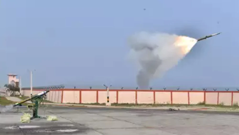 Ấn Độ đã tiến hành thành công 2 cuộc thử nghiệm đối với tên lửa phòng không tầm ngắn. (Nguồn: Timesofindia)