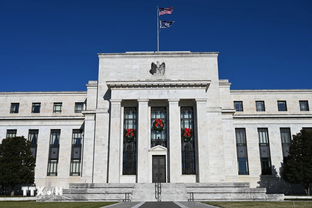 Trụ sở Cục Dự trữ Liên bang Mỹ (Fed) ở Washington, DC, Mỹ. (Ảnh: AFP/TTXVN)