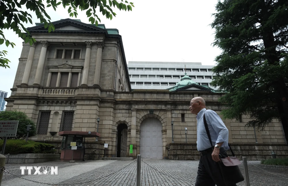 Trụ sở Ngân hàng Trung ương Nhật Bản tại Thủ đô Tokyo. (Ảnh: AFP/TTXVN)