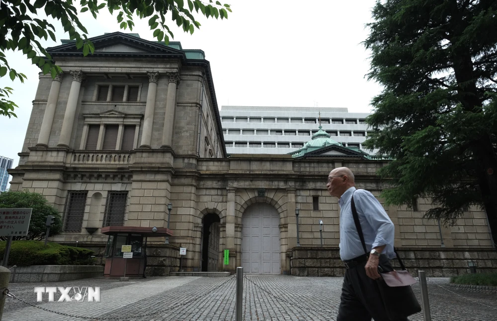 Trụ sở Ngân hàng Trung ương Nhật Bản (BOJ) tại thủ đô Tokyo. (Ảnh: AFP/ TTXVN)