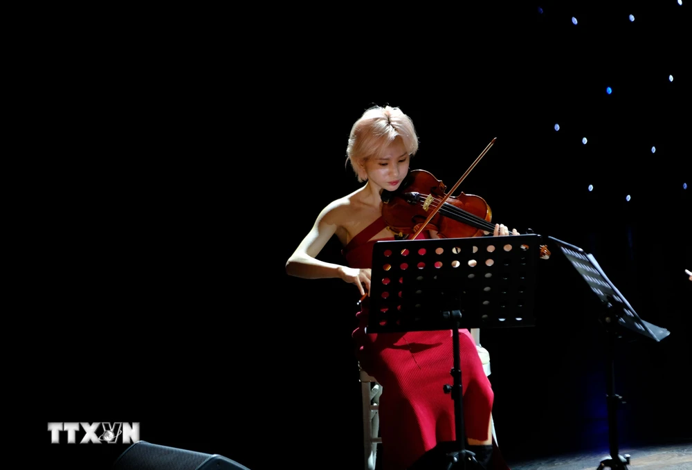 Lễ hội Âm nhạc cổ điển Việt Nam - Vietnam Classical Music Festival quy tụ 100 nghệ sỹ trong và ngoài nước tham gia, trong đó đa phần là các nghệ sỹ trẻ. (Ảnh: Nguyễn Dũng/TTXVN)