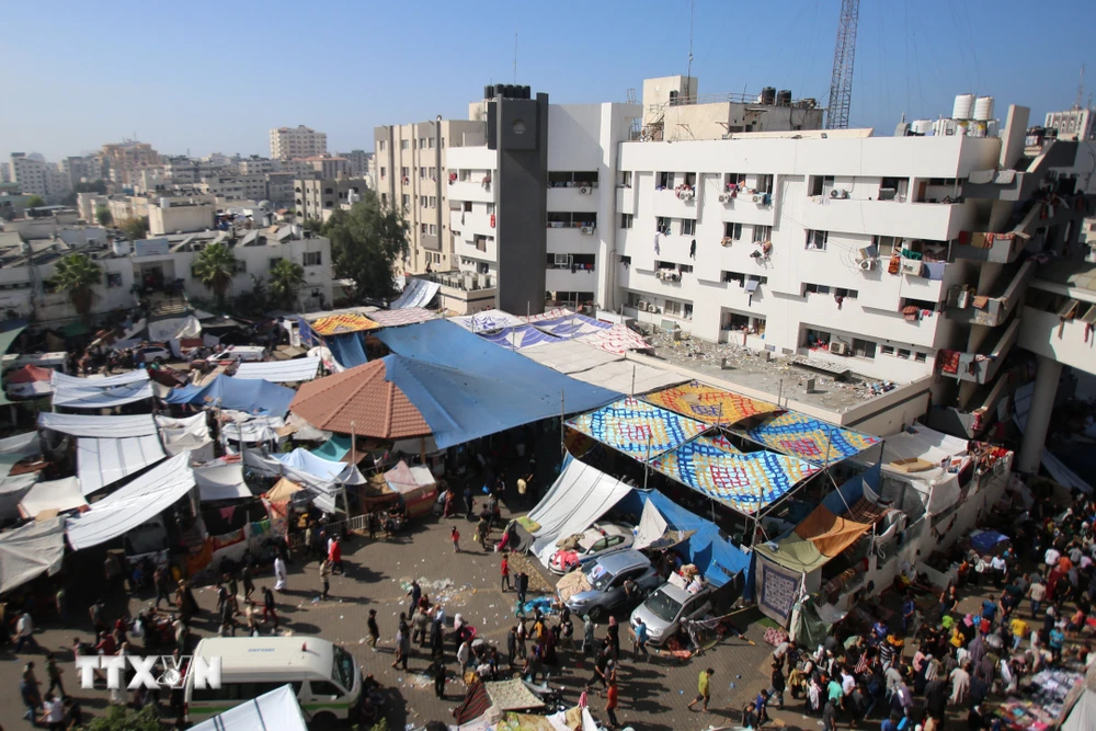 Bệnh viện Al Shifa ở thành phố Gaza. (Ảnh: AFP/TTXVN)