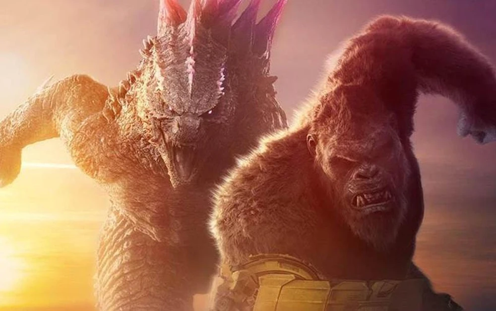 Kong (phải) và Godzilla hợp tác đánh bại kẻ thù trong phim mới. (Nguồn: Warner Bros)