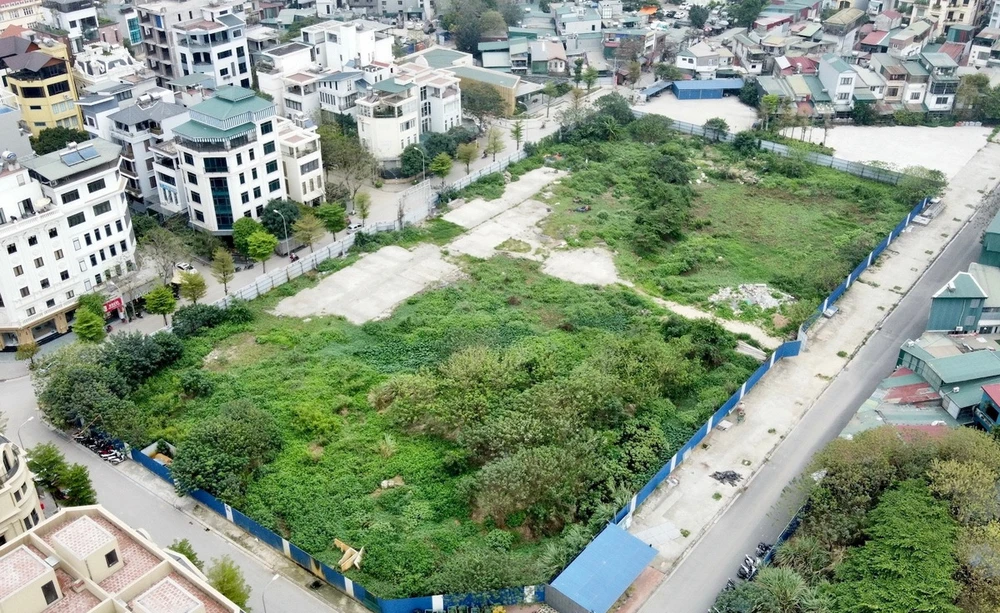 Dự án nhà ở xã hội tại ô đất NO1 thuộc dự án Khu đô thị mới Hạ Đình (xã Tân Triều, huyện Thanh Trì, Hà Nội). (Nguồn: Báo VietnamNet)