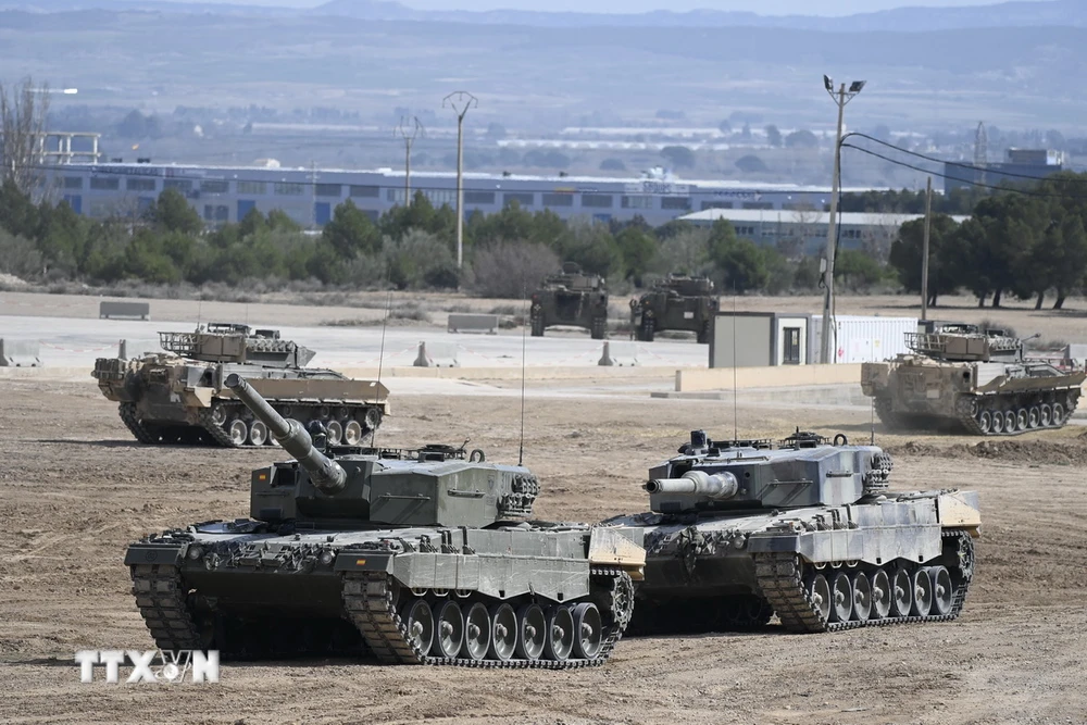 Xe tăng Leopard 2. (Ảnh: AFP/TTXVN)