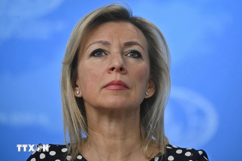 Người phát ngôn Bộ Ngoại giao Nga Maria Zakharova. (Ảnh: AFP/TTXVN)