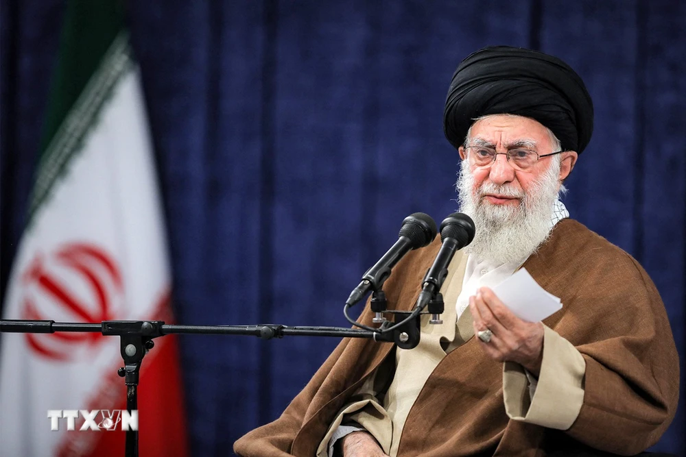 Lãnh đạo tối cao Iran Ali Khamenei. (Ảnh: AFP/TTXVN)