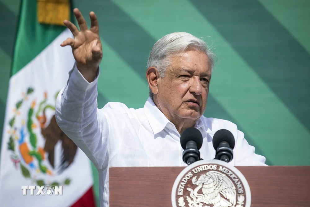 Tổng thống Mexico Andres Manuel Lopez Obrador. (Ảnh: AFP/TTXVN)