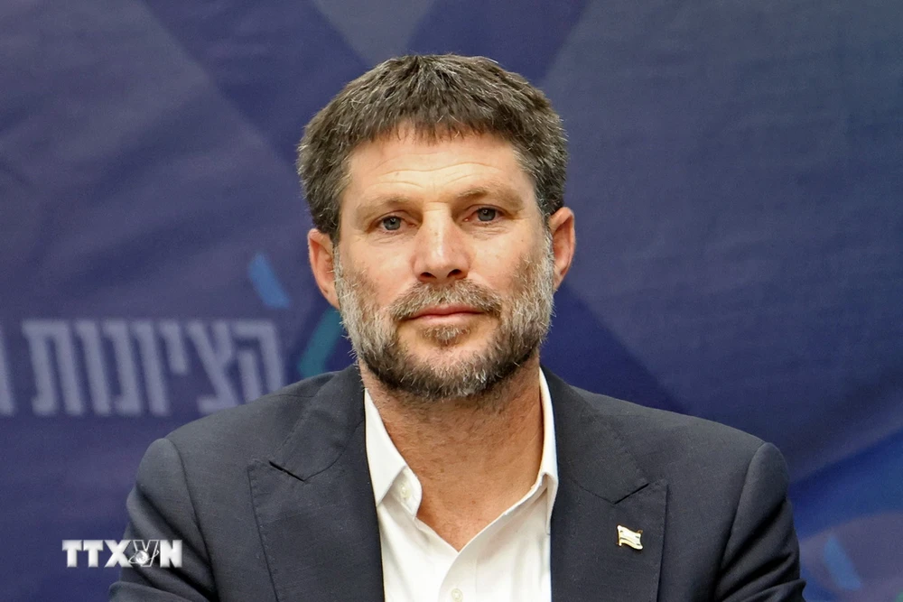 Bộ trưởng Tài chính Israel Bezalel Smotrich. (Ảnh: AFP/TTXVN)