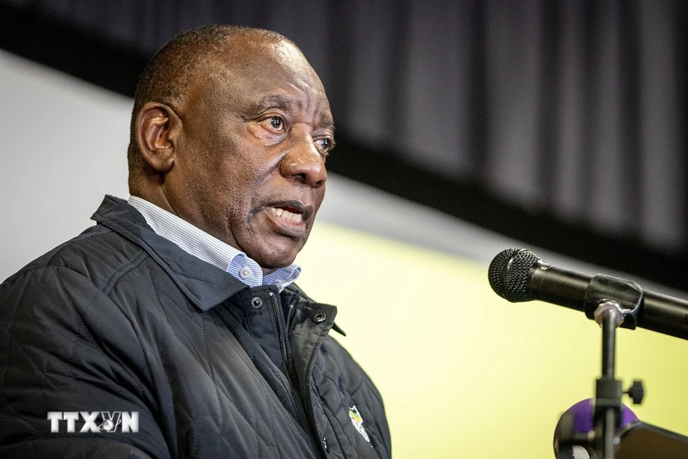 Tổng thống Nam Phi Cyril Ramaphosa. (Ảnh: THX/TTXVN)