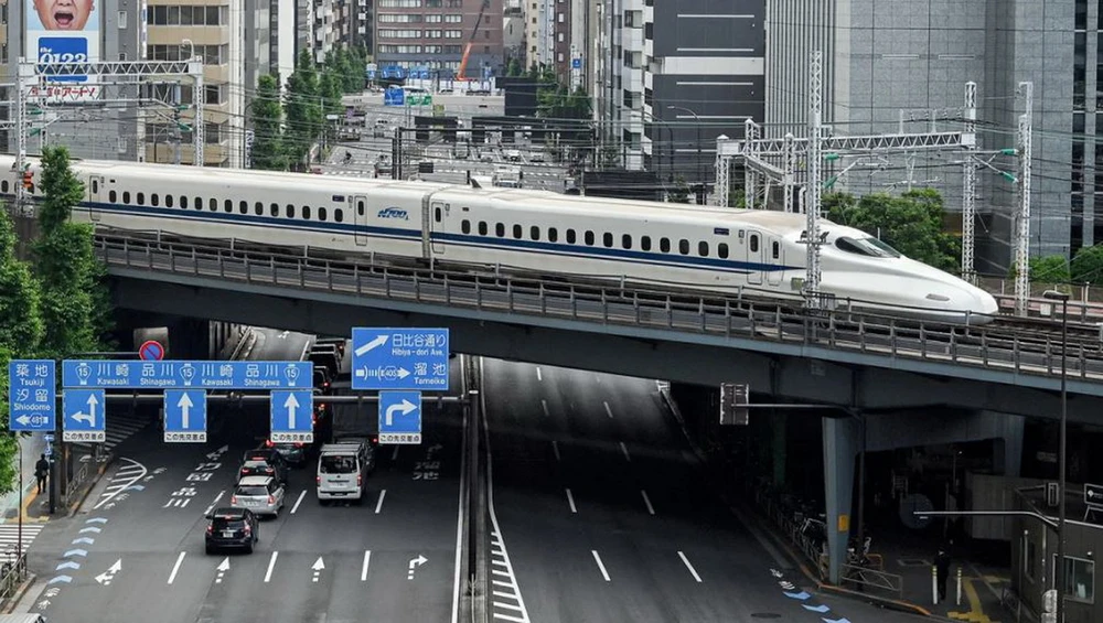 Một chuyến tàu "shinkansen." (Nguồn: AFP/Getty Images)