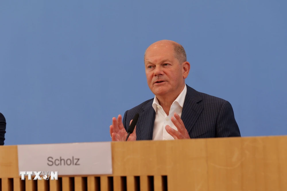 Thủ tướng Đức Olaf Scholz. (Ảnh: THX/TTXVN)