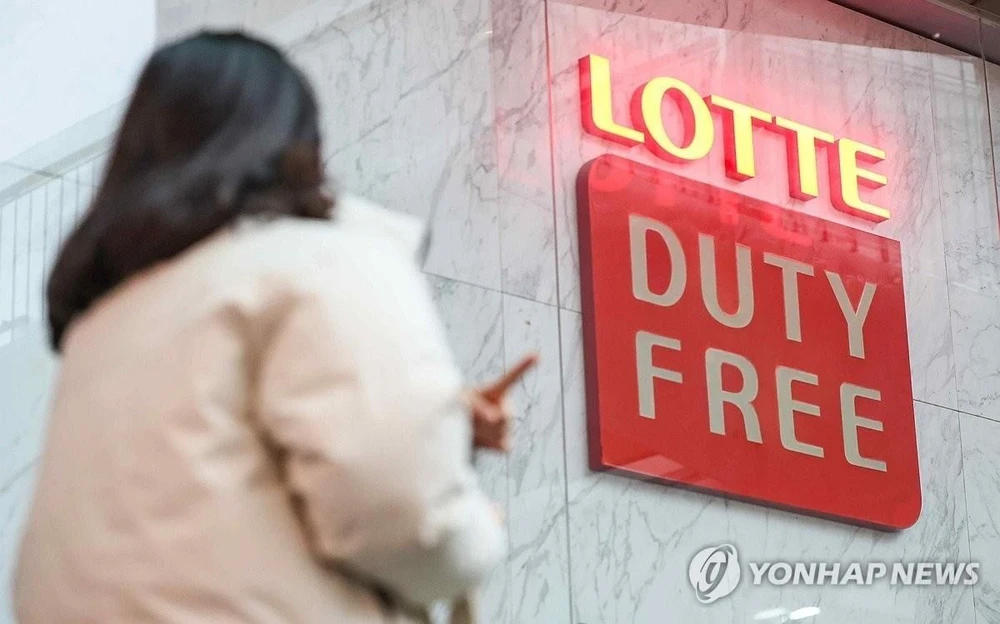 Một cửa hàng Lotte Duty Free ở Seoul. (Nguồn: Yonhap News)