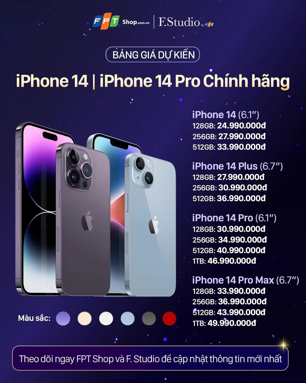 Hình ảnh iPhone 14, 14 Pro và 14 Pro Max đầu tiên PV VietNamNet