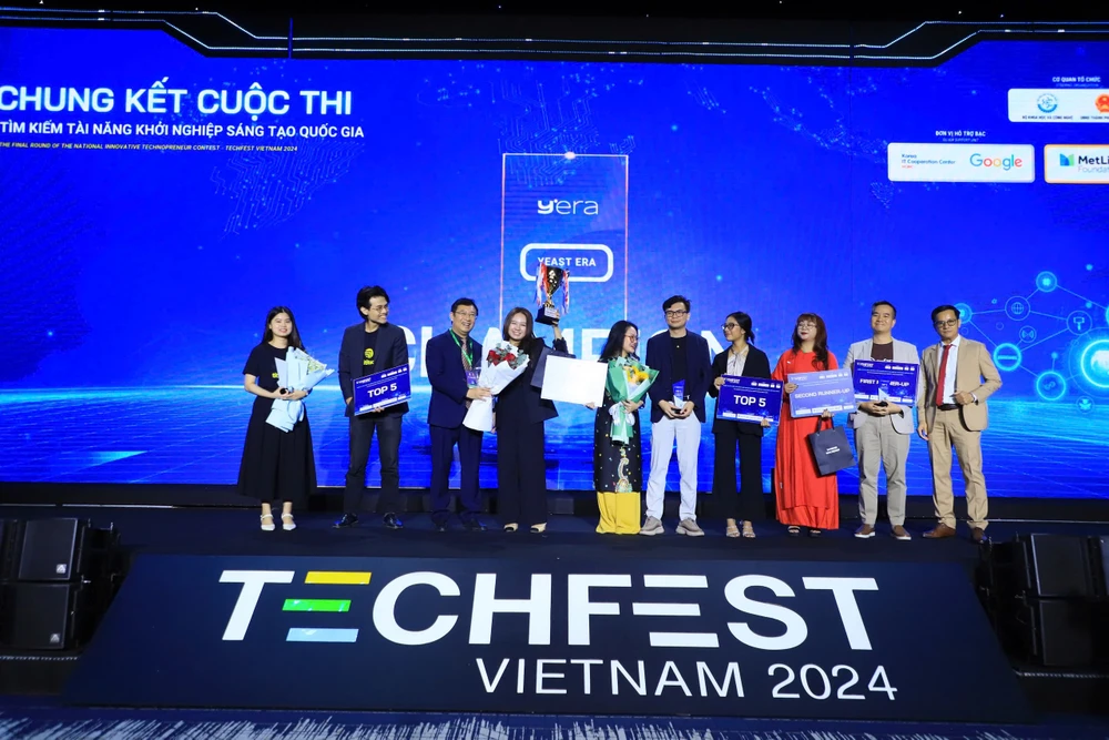 Công ty Cổ phần Thời đại Men vi sinh (Yeast Era) giành Quán quân Techfest Việt Nam 2024. (Ảnh: Techfest Việt Nam)