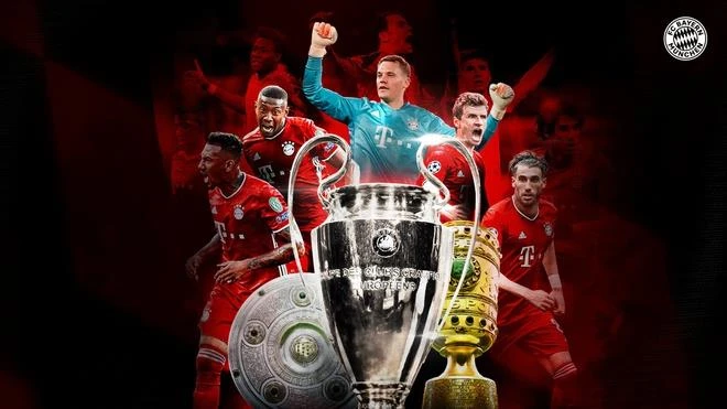Năm người hùng đã có mặt trong cả hai triple 2013 và 2020, đó là: Manuel Neuer, David Alaba, Jerome Boateng, Thomas Müller và Javi Martínez. (Ảnh: Fcb.com)