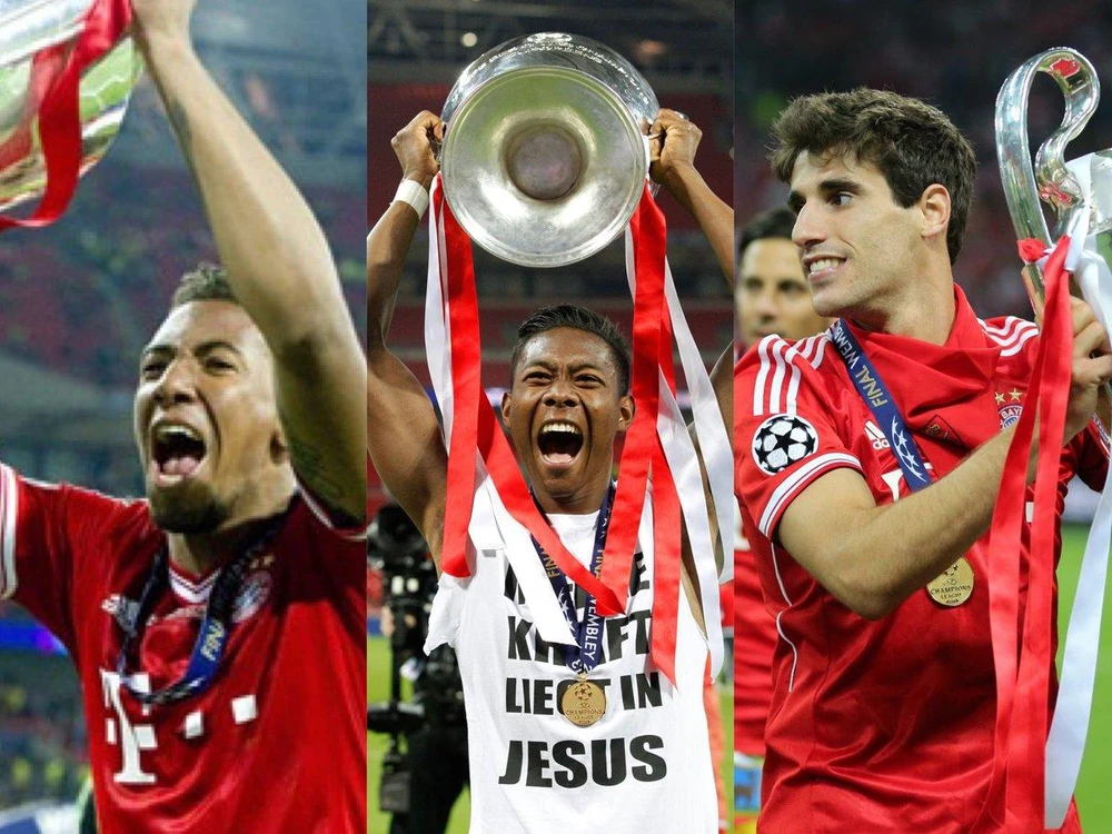 Boateng, Alaba và Martinez rời Bayern khi mùa này khép lại. (Nguồn: twitter)