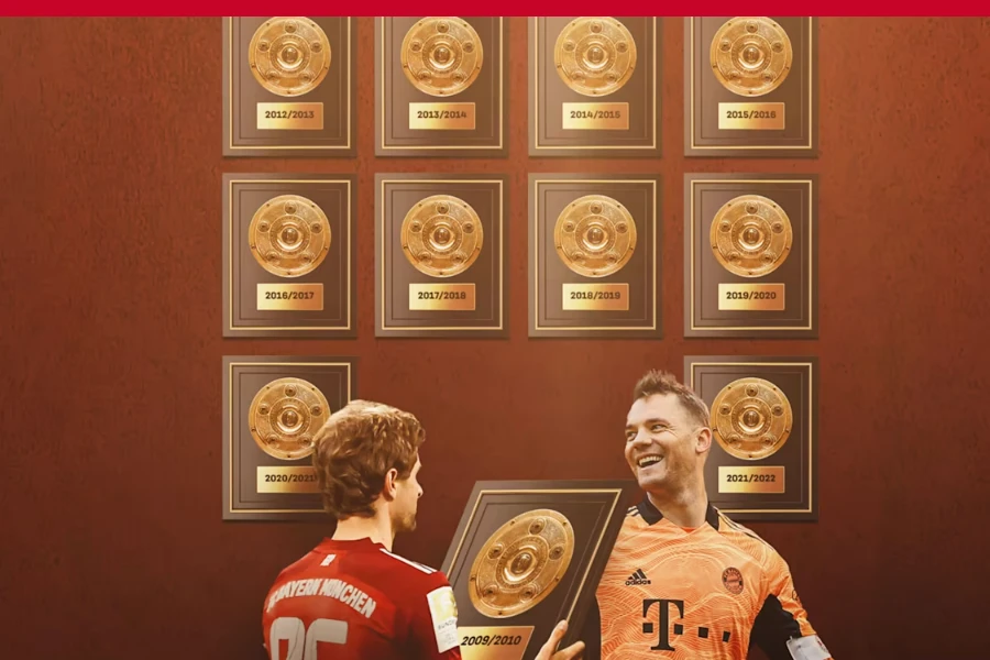 Thomas Müller là cầu thủ duy nhất có 11 chức vô địch Bundesliga trong đó có 10 lần liên tiếp (Nguồn: Fc Bayern.com)