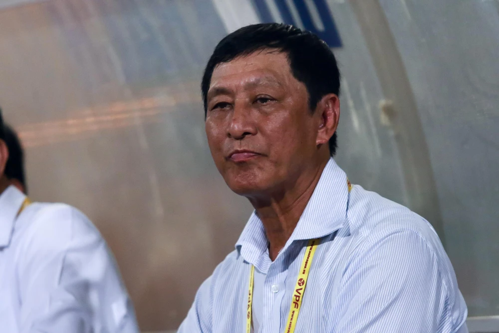 Huấn luyện viên Vũ Quang Bảo rời 'ghế nóng' câu lạc bộ Thanh Hóa. (Ảnh: Nguyên An/Vietnam+). 