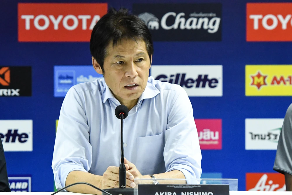 Huấn luyện trưởng tuyển Thái Lan đánh giá tuyển Việt Nam là đối thủ khó nhằn sau trận hoà tối 5/9 tại vòng loại World Cup 2022. (Ảnh: Nguyên An)