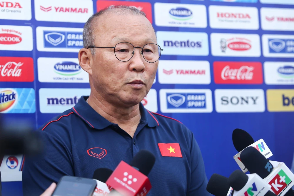 HLV Park Hang-seo không cho rằng U23 Việt Nam có bảng đấu dễ dàng tại vòng chung kết U23 châu Á 2020 tại Thái Lan. (Ảnh: Nguyên An)