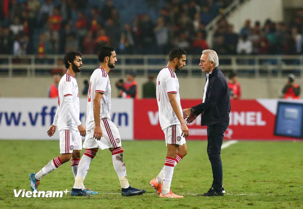 Đội tuyển UAE loay hoay tìm huấn luyện viên trưởng cho mục tiêu vượt qua Việt Nam ở vòng loại World Cup 2022. (Ảnh: Nguyên An/Vietnam+)