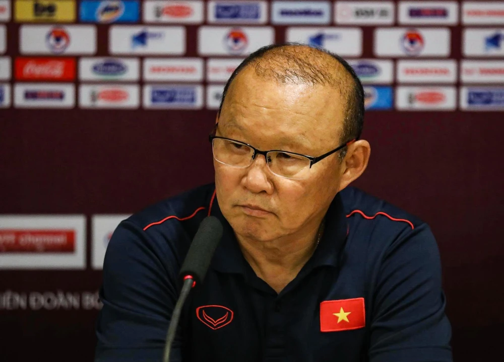 Huấn luyện viên Park Hang-seo coi Thái Lan là đối thủ lớn nhất của Việt Nam tại bảng G vòng loại hai World Cup 2022 khu vực châu Á. (Ảnh: N.Đ)