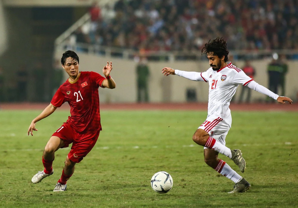 Tiền vệ Tuấn Anh tiếp tục chơi ấn tượng khi quay trở lại đội tuyển Việt Nam. (Ảnh: Nguyên An)