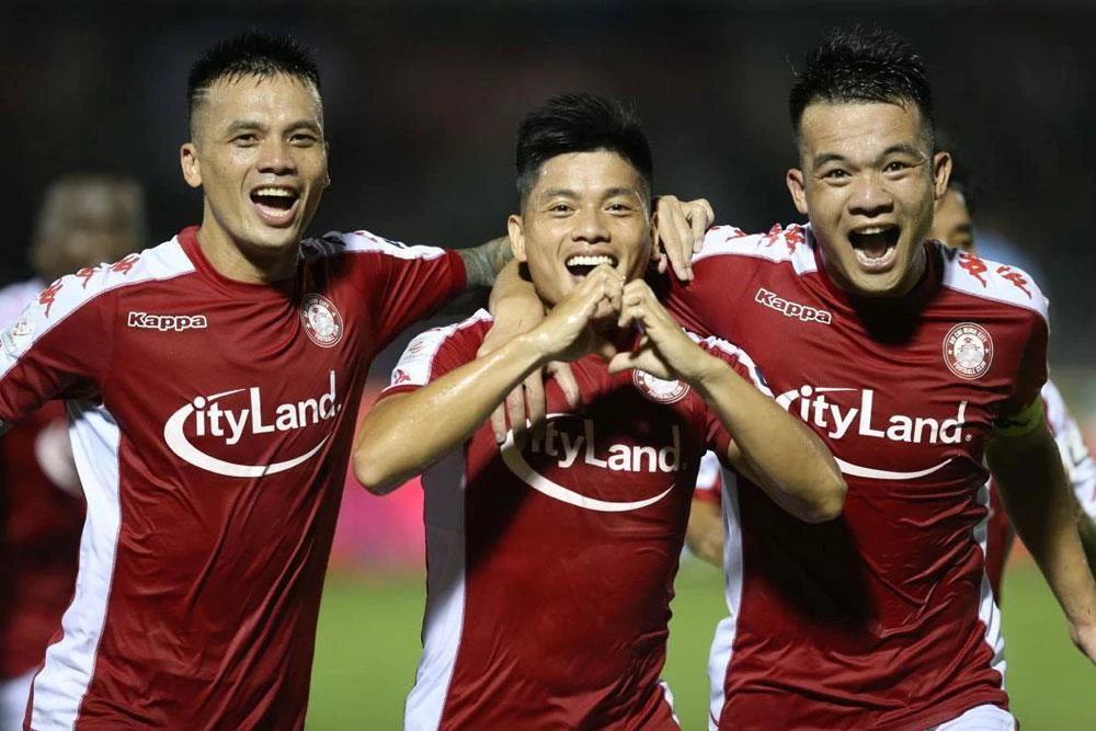 CLB TP.HCM và SHB Đà Nẵng chia điểm sau trận hòa 2-2 kịch tính ở vòng 7 V-League 2020. (Ảnh: VPF)
