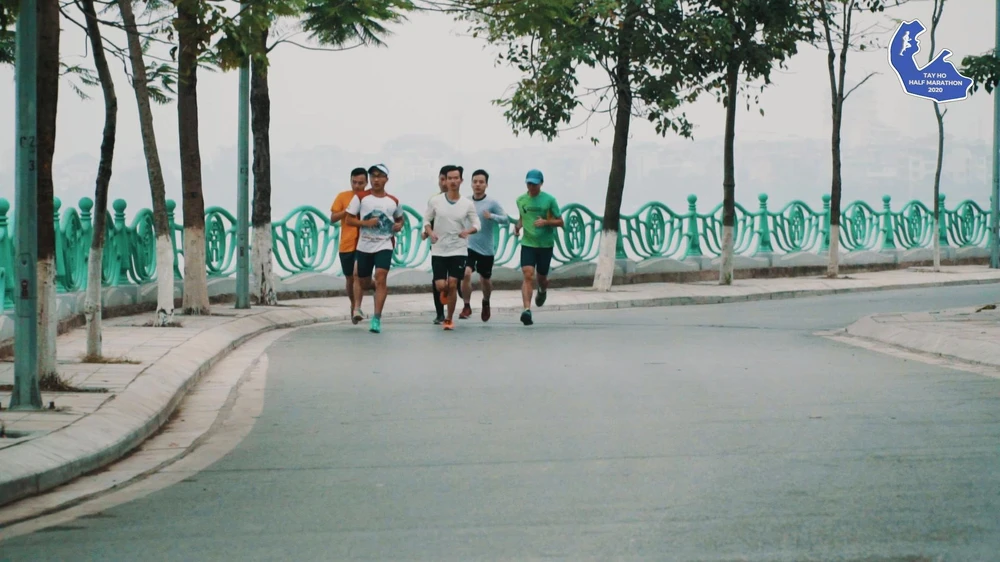 Giải chạy Tay Ho Half Marathon 2020 chính thức khởi tranh ngày 12/7 tới với điểm xuất phát tại Vườn hoa Lạc Long Quân. (Ảnh: PV/Vietnam+)