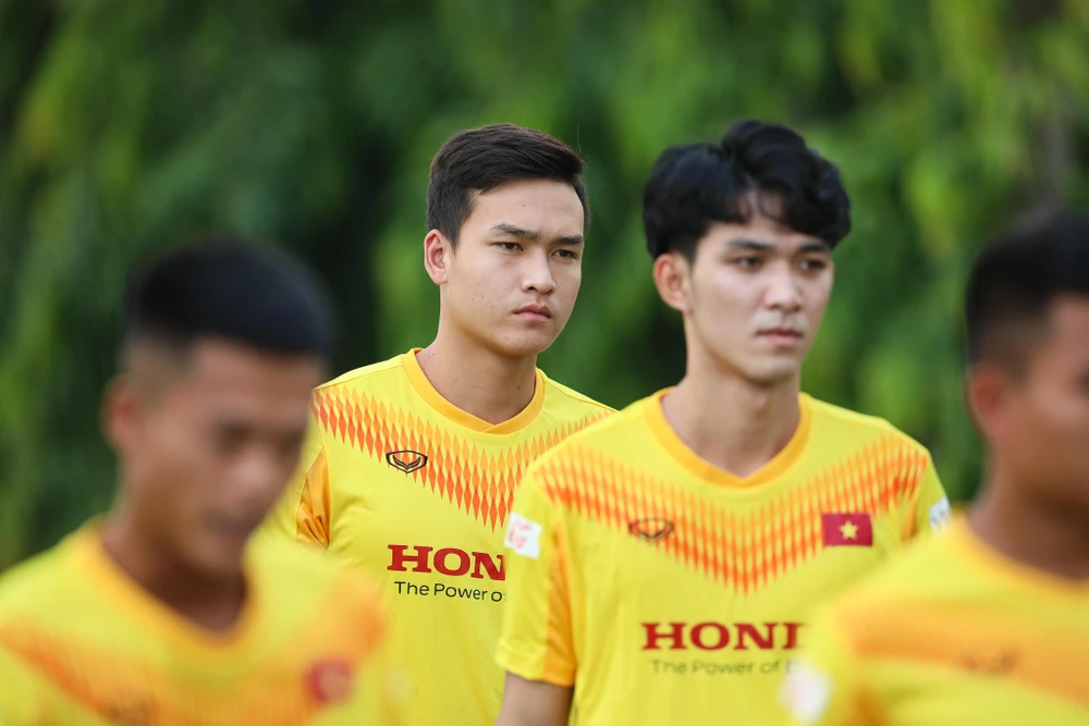 U22 Việt Nam có tới 47 cầu thủ nên "tỷ lệ chọi" cho suất dự SEA Games 31 rất cao. (Ảnh: Phúc Tá/Vietnam+)