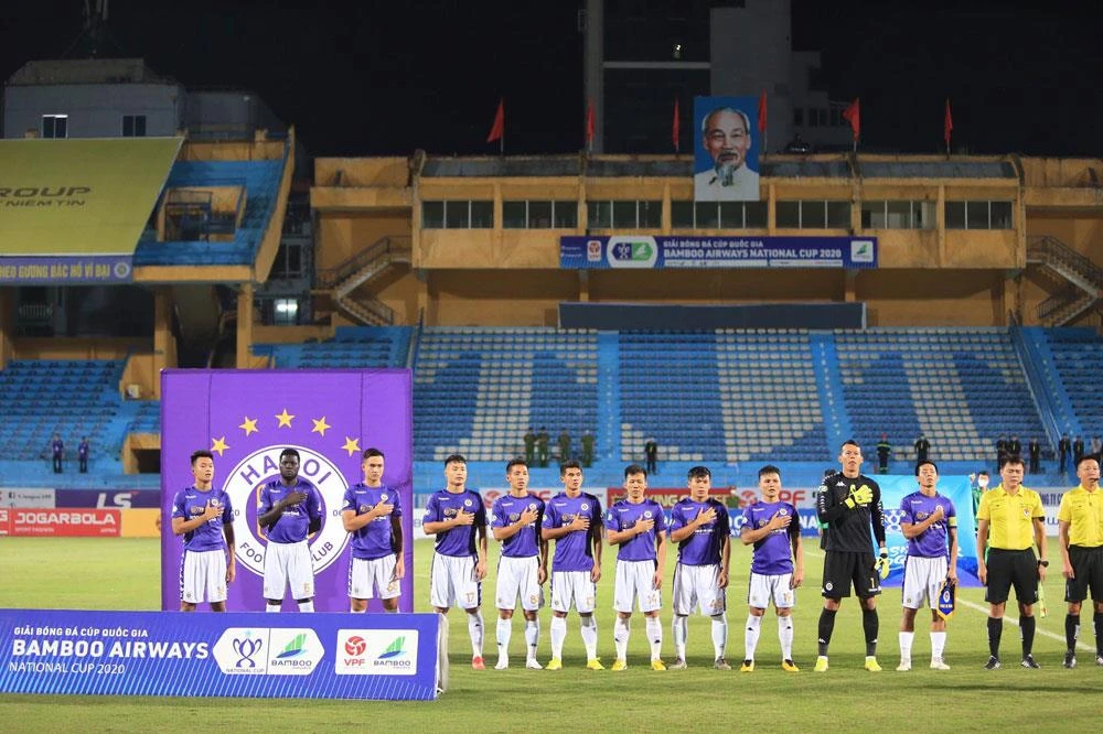 Trận chung kết giữa Hà Nội FC với Viettel ở chung kết cúp Quốc gia 2020 diễn ra lúc 18 giờ ngày 20/9 tới và nhiều khả năng chứng kiến khán giả tới theo dõi trên khán đài. (Ảnh: VPF) 