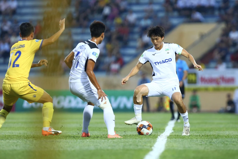 Hoàng Anh Gia Lai nhiều khả năng rơi vào nhóm 6 đội cuối bảng xếp hạng sau giai đoạn một V-League 2020. (Ảnh: Hiển Nguyễn/Vietnam+) 
