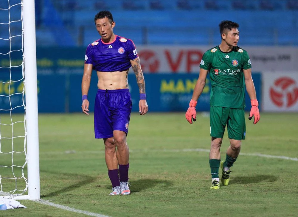 Sài Gòn FC thua 1-3 Becamex Bình Dương dù được đánh giá cao. (Ảnh: VPF) 