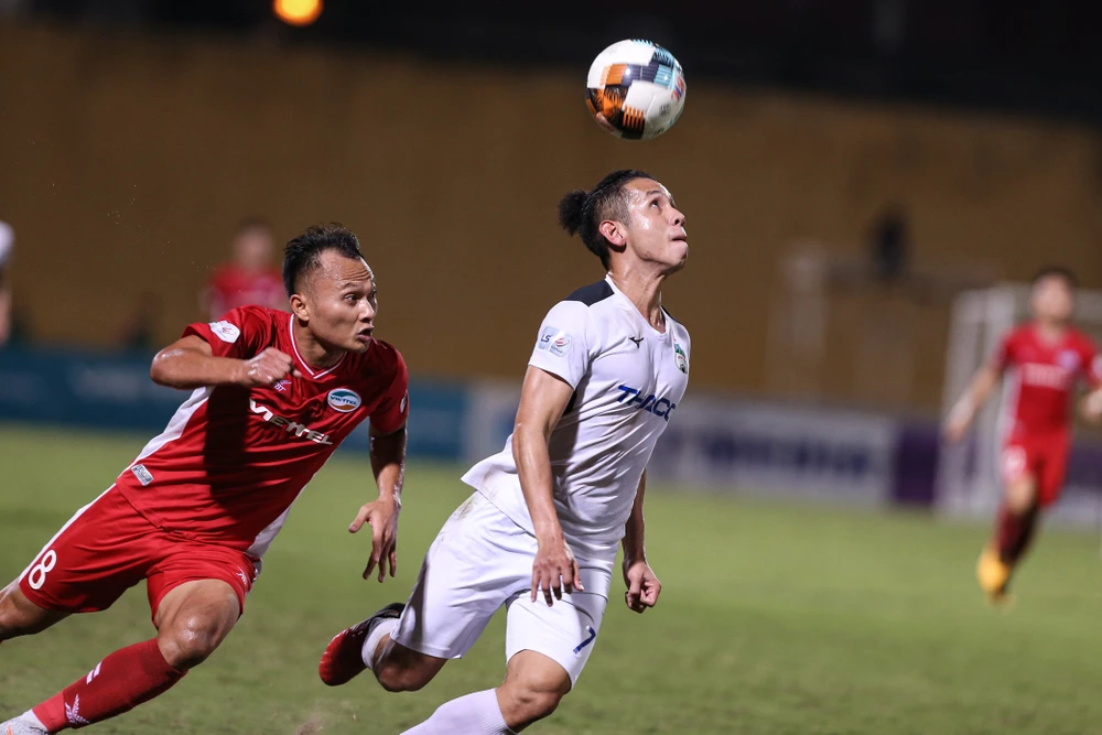 V-League 2021 mở màn với vòng 1 được dự đoán hấp dẫn và kịch tính. (Ảnh: Hiển Nguyễn/Vietnam+) 
