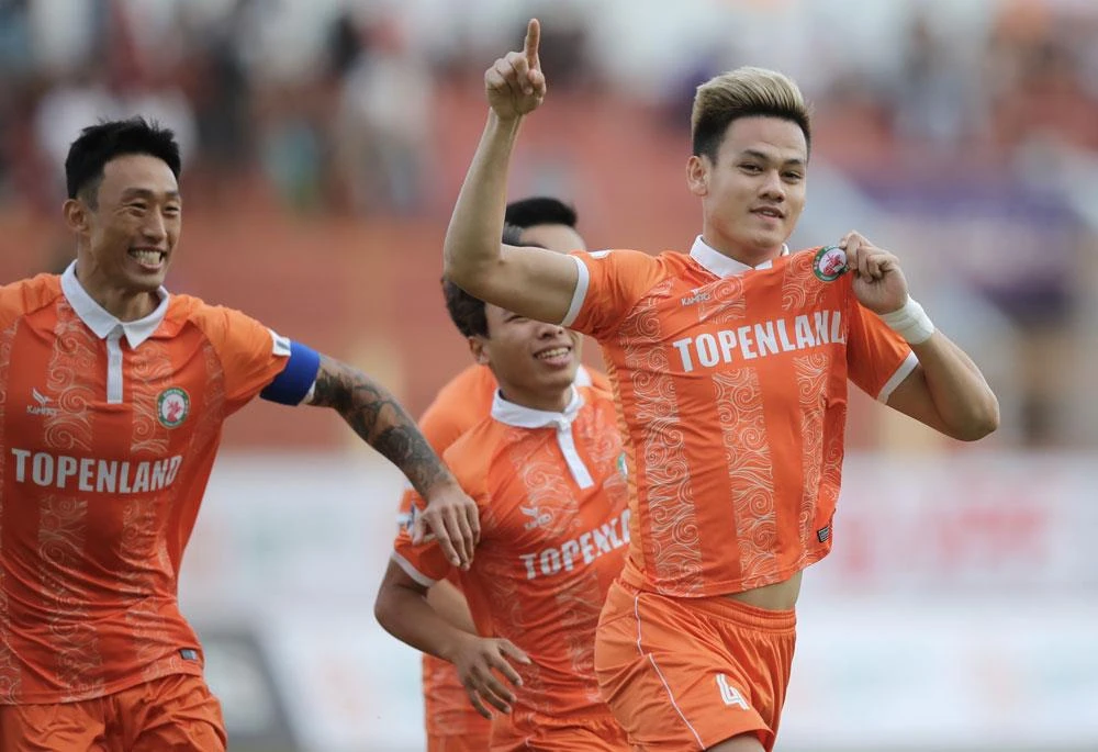 Bình Định đánh bại Sài Gòn FC trên sân nhà Quy Nhơn chiều 23/1. (Ảnh: VPF) 