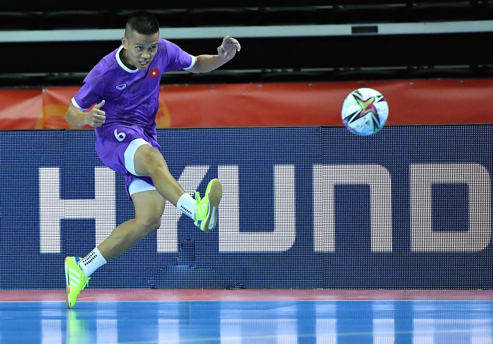 Đội tuyển futsal Việt Nam đặt mục tiêu lọt vào vòng 1/8 tại FIFA Futsal World Cup 2021. (Ảnh: VFF) 