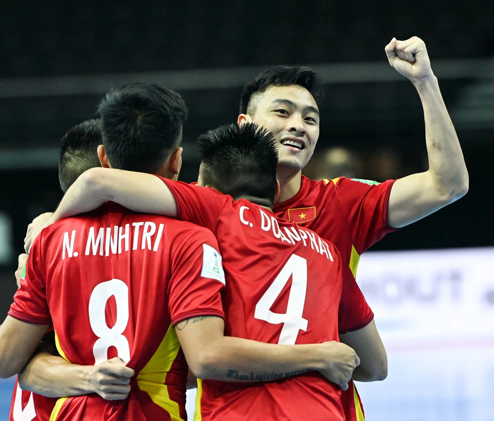 Tuyển futsal Việt Nam tự tin đối đầu Nga để giành kết quả khả quan. (Ảnh: VFF) 