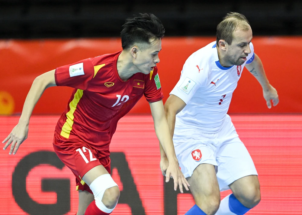 Đội tuyển futsal Việt Nam gặp Nga ở vòng 1/8 FIFA Futsal World Cup 2021 diễn ra ngày 22/9 tới. (Ảnh: VFF) 