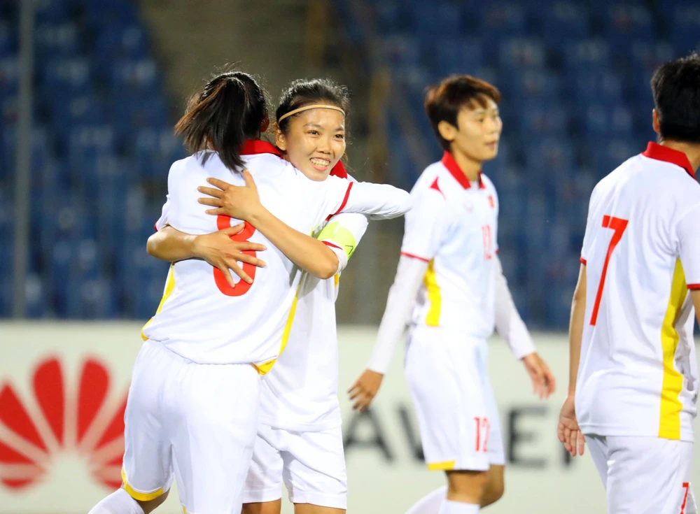Nếu tận dụng cơ hội tốt hơn, tuyển nữ Việt Nam có thể ghi tới 20 bàn vào lưới Maldives. (Ảnh: AFC) 