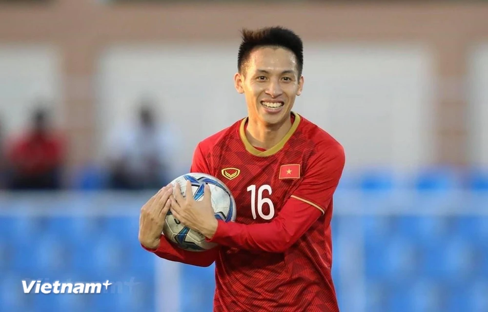 Hùng Dũng trở lại đội tuyển Việt Nam sau khi có sự đồng ý của Hà Nội FC. (Ảnh: PV/Vietnam+) 